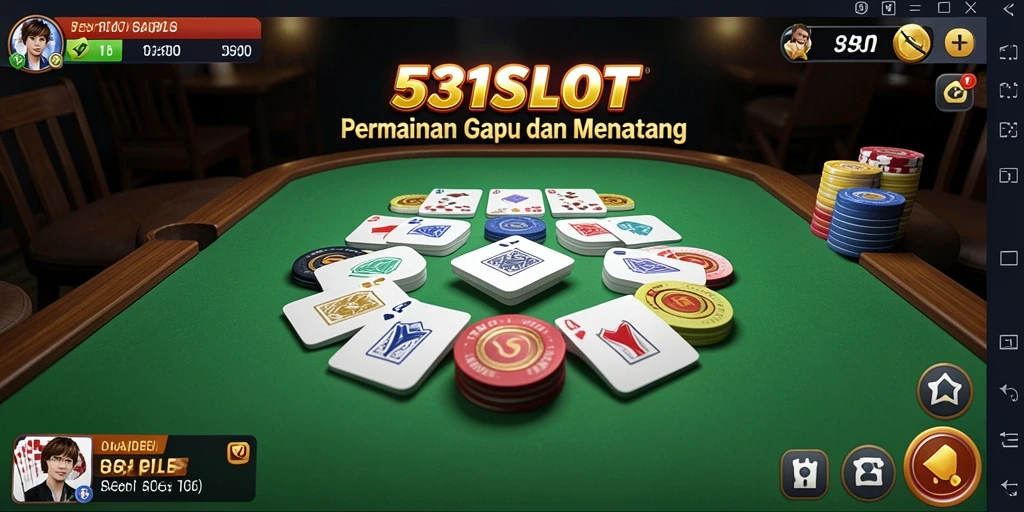 Tampilan menarik dari gameplay Gaple di 531SLOT.