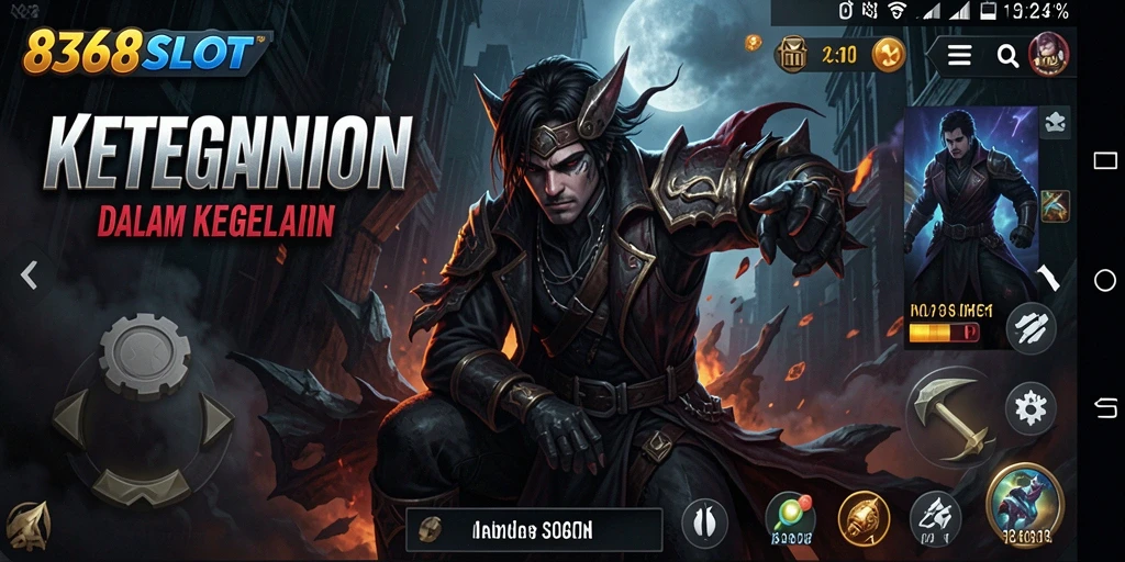 Gameplay menakutkan di 8368SLOT saat menjelajahi kegelapan.