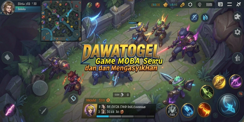 Screenshot gameplay epik dari DAWATOGEL dengan pertempuran seru.