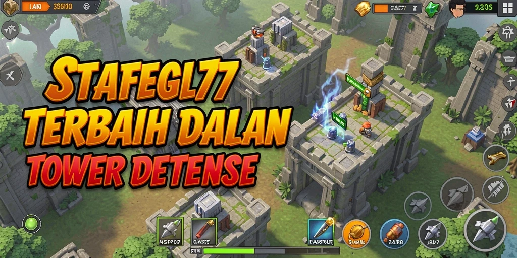 Tampilan gameplay seru dalam Tower Defense GASPOL77.