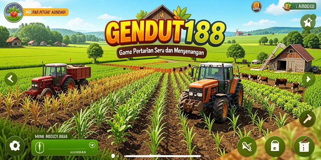 Screenshot GENDUT188 menunjukkan keseruan berkebun dalam game Farming.