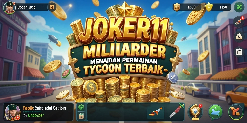Screenshot utama JOKER11 menampilkan gameplay Tycoon yang menarik dan mendalam.