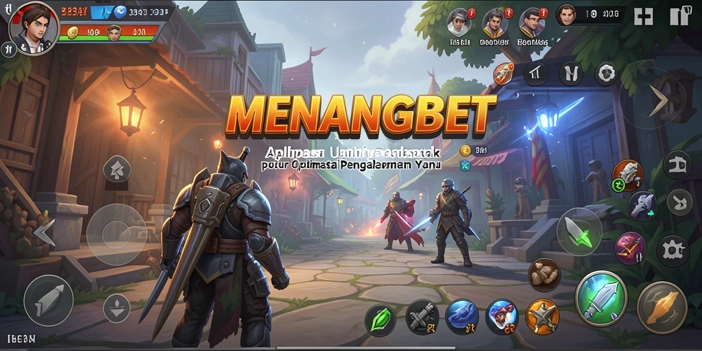 Tampilan antarmuka utama MENANGBET yang user-friendly dan informatif.