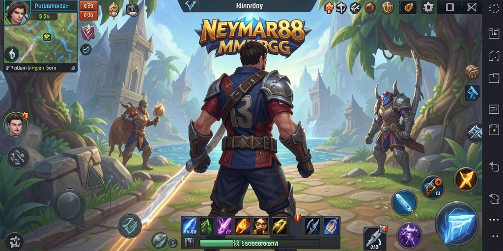 Tampilan seru dari gameplay MMORPG NEYMAR88.