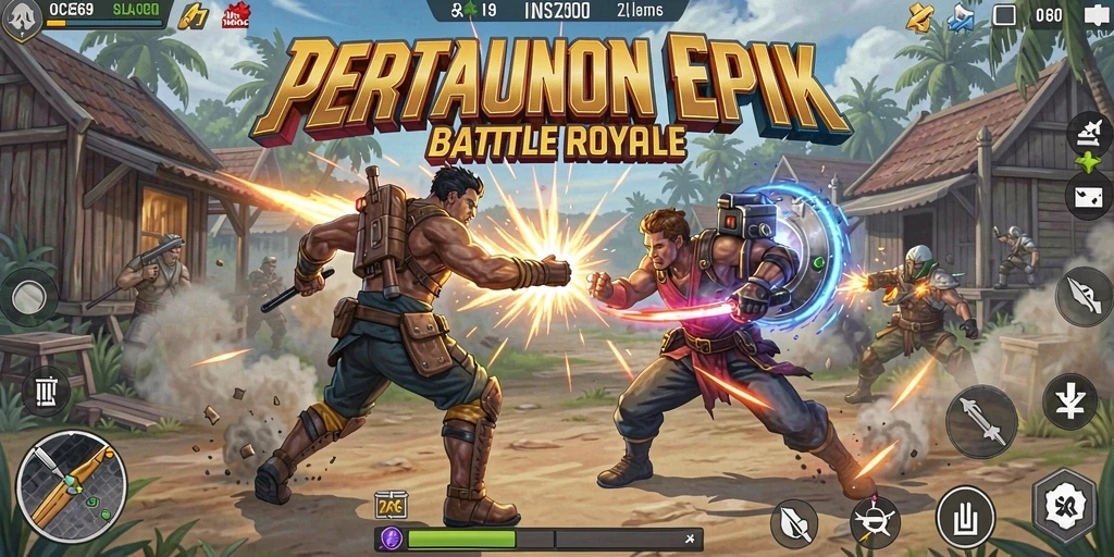 Gameplay intens dan mendebarkan dalam Battle Royale OCE69.