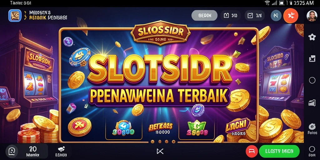 Screenshot gameplay SLOTSIDR menampilkan putaran slot yang seru.