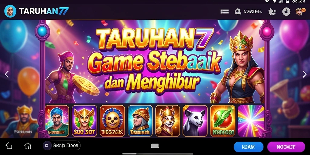 Gameplay menarik dari TARUHAN77 dengan berbagai tema slot.