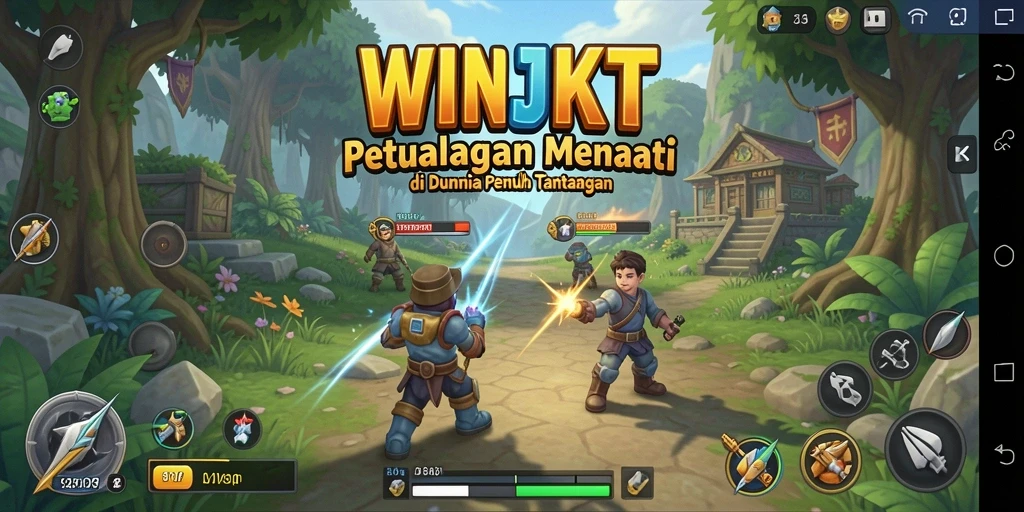 Gameplay seru dari WINJKT yang penuh tantangan dan petualangan.
