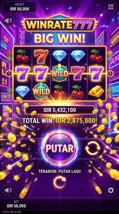Screenshot fitur unggulan aplikasi winrate777 yang menarik.